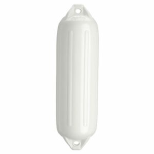 Image 1: Polyform NF-4 Heavy Duty Twin Eye Fender 6.4" X 21.6" - White