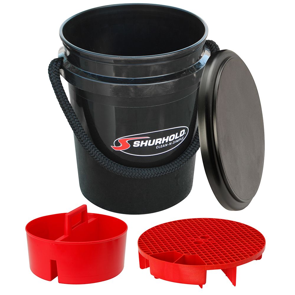Image 1: Shurhold One Bucket Kit - 5 Gallon - Black