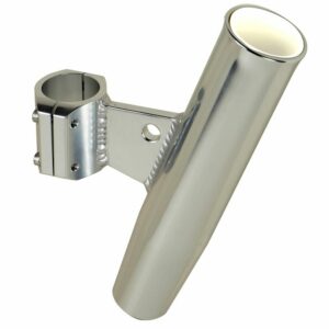 Image 1: C.E. Smith Aluminum Clamp-On Rod Holder - Vertical - 1.315" OD