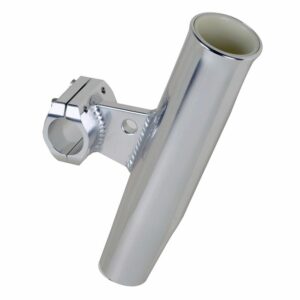 Image 1: C.E. Smith Aluminum Clamp-On Rod Holder - Horizontal - 1.66" OD