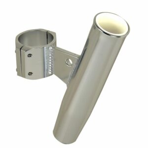 Image 1: C.E. Smith Aluminum Clamp-On Rod Holder - Vertical - 2.375" OD
