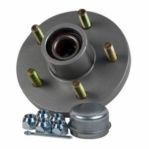 Image 1: C.E. Smith Trailer Hub Kit - 1-3/8" x 1-1/16" Tapered - 5 x 4-1/2" Galvanized
