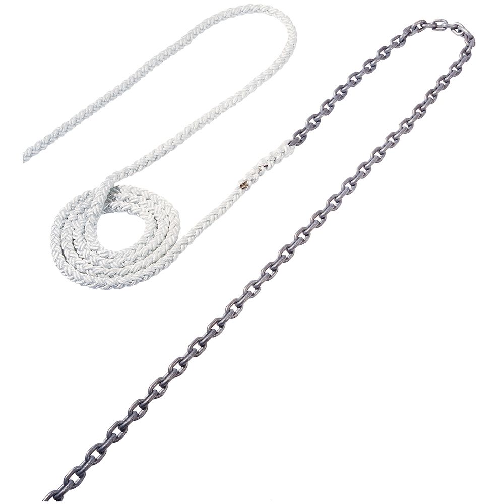 Image 1: Maxwell Anchor Rode - 20'-5/16" Chain to 200'-5/8" Nylon Brait