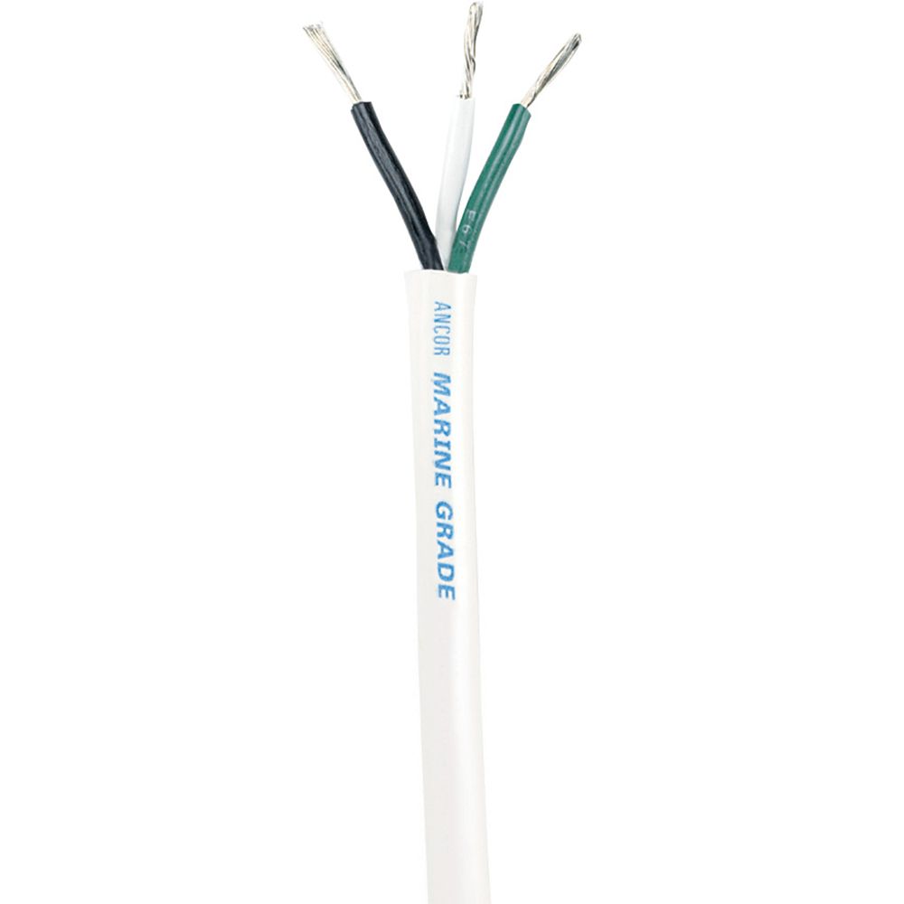 Image 1: Ancor White Triplex Cable - 16/3 AWG - Round - 100'