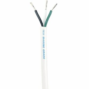 Image 1: Ancor White Triplex Cable - 14/3 AWG - Round - 100'