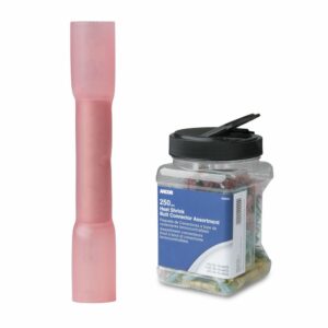 Image 1: Ancor 22-18 AWG Heat Shrink Butt Connector - 250-Pieces - Jar