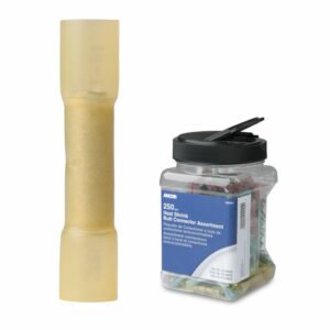 Image 1: Ancor 12-10 AWG Heat Shrink Butt Connector - 200-Pieces - Jar