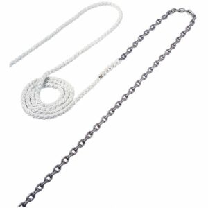 Image 1: Maxwell Anchor Rode - 25'-3/8" Chain to 250'-5/8" Nylon Brait