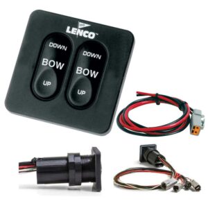 Image 1: Lenco Standard Integrated Tactile Switch Kit w/Pigtail f/Single Actuator Systems