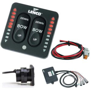 Image 1: Lenco LED Indicator Two-Piece Tactile Switch Kit w/Pigtail f/Single Actuator Systems