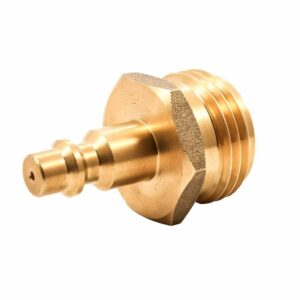 Image 1: Camco Blow Out Plug - Brass - Quick-Connect Style