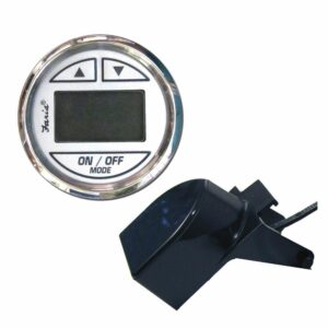 Image 1: Faria Chesapeake White SS 2" Depth Sounder w/Transom Mount Transducer
