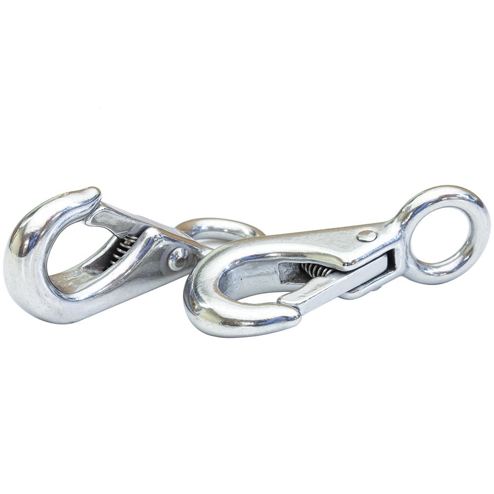 Image 1: Tigress 316 Stainless Steel Snap Hooks - Pair