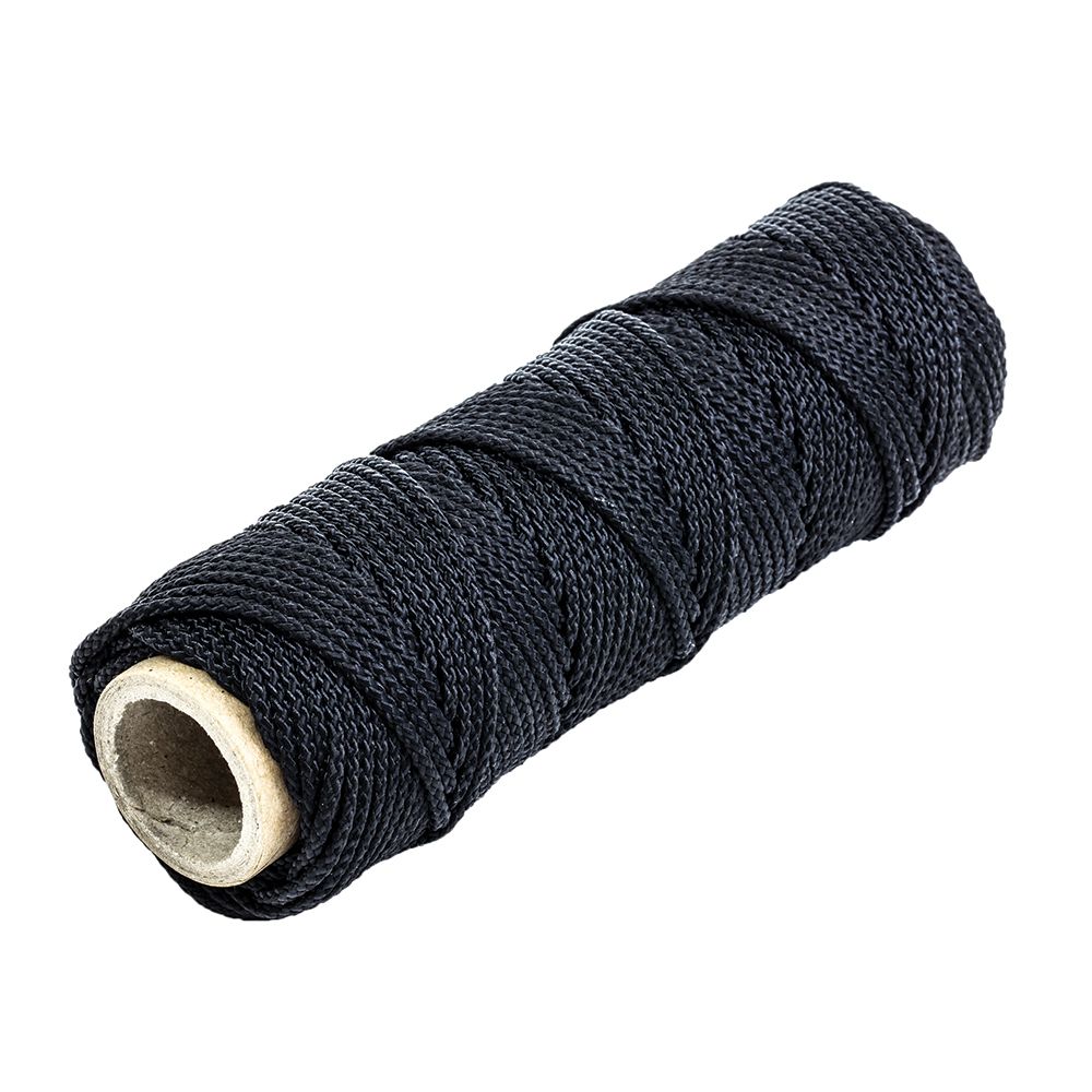 Image 1: Tigress 100' of 300lb Nylon Braid - Black