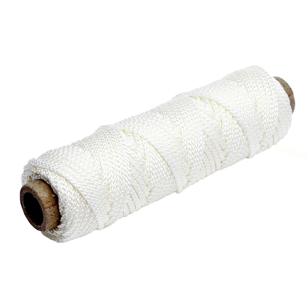 Image 1: Tigress 100' of 375lb Nylon Braid - White