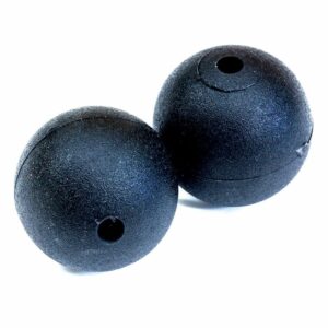 Image 1: Tigress Black Plastic Outrigger Stops - 1-1/4" - Pair