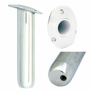 Image 1: Tigress Oval Head Closed Base Rod Holder - 30° - 9"