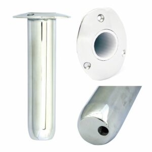 Image 1: Tigress Oval Head Closed Base Rod Holder - 15° - 9"