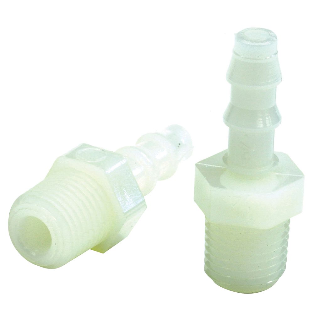 Image 1: Tigress Nylon Pipe to Hose Adapter - 1/4" IPS