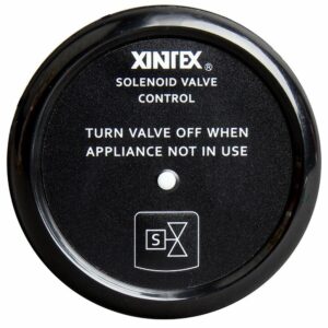Image 1: Fireboy-Xintex Propane Control & Solenoid Valve w/Black Bezel Display