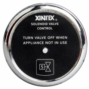 Image 1: Fireboy-Xintex Propane Control & Solenoid Valve w/Chrome Bezel Display