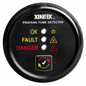 Image 1: Fireboy-Xintex Propane Fume Detector w/Plastic Sensor - No Solenoid Valve - Black Bezel Display
