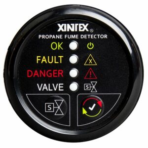 Image 1: Fireboy-Xintex Propane Fume Detector w/Automatic Shut-Off & Plastic Sensor - No Solenoid Valve - Black Bezel Display