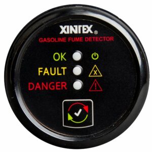 Image 1: Fireboy-Xintex Gasoline Fume Detector - Black Bezel - 12/24V 