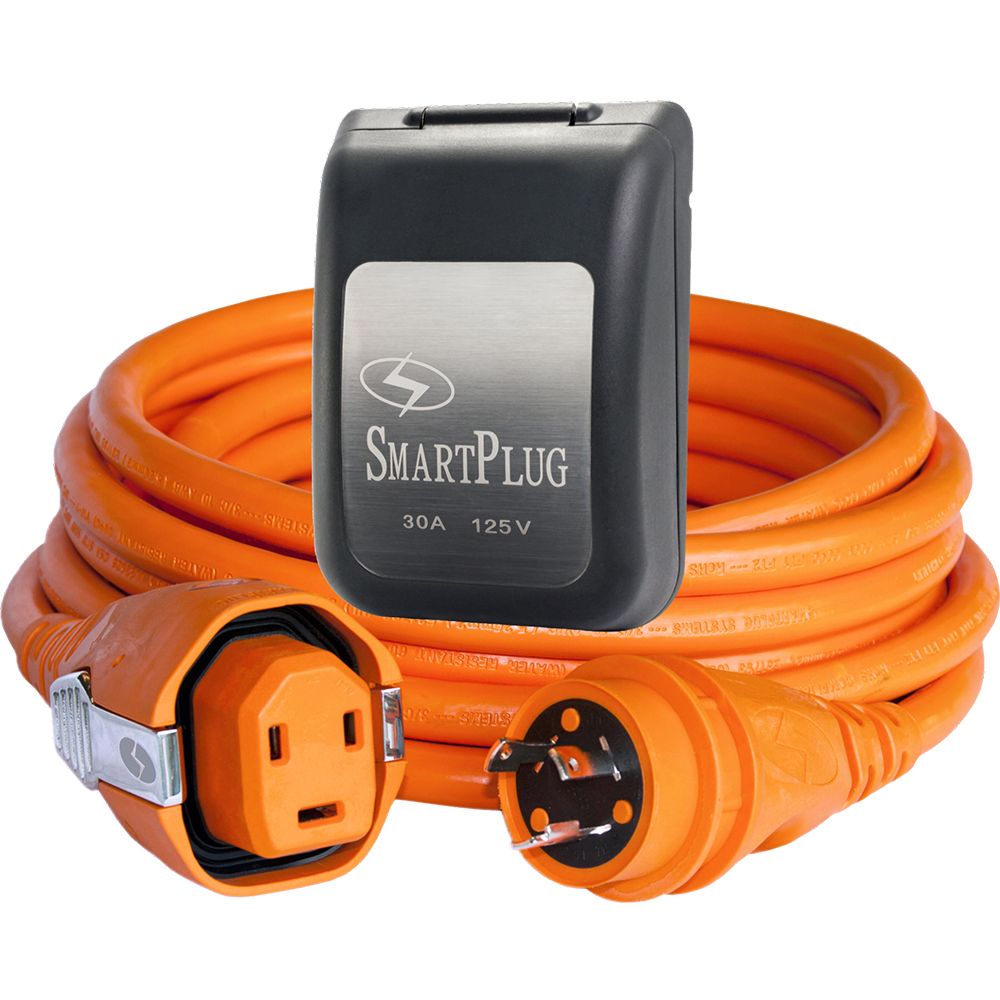 Image 1: SmartPlug 30 AMP SmartPlug/Twist Type Cordset w/Black Inlet Cover- 50'
