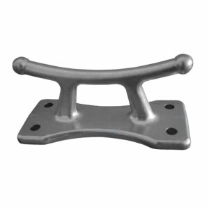 Image 1: Dock Edge Classic Cleat - Aluminum Polished - 6-1/2"