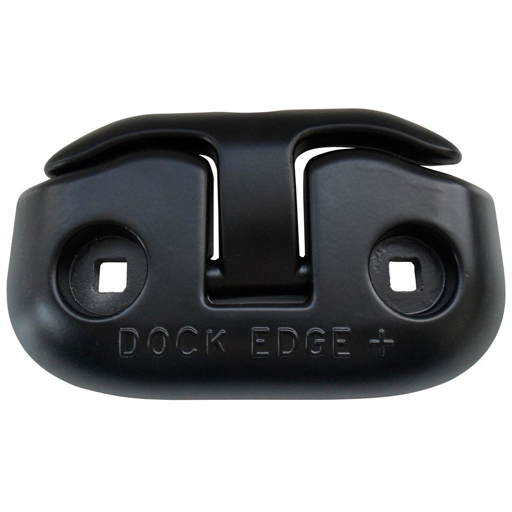 Image 1: Dock Edge Flip-Up Dock Cleat - 6" - Black
