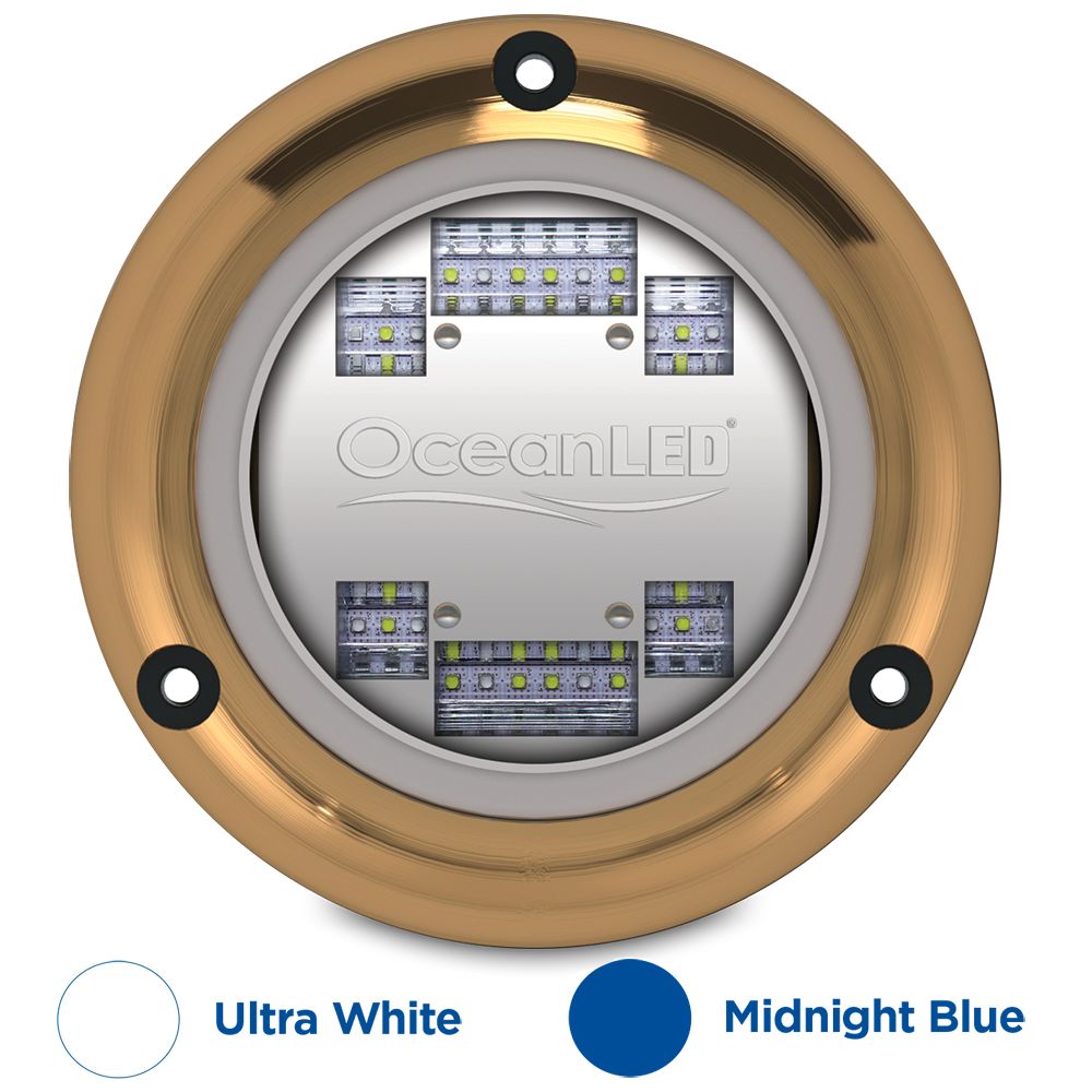 Image 1: OceanLED Sport S3124s Underwater LED Light - Ultra White/Midnight Blue