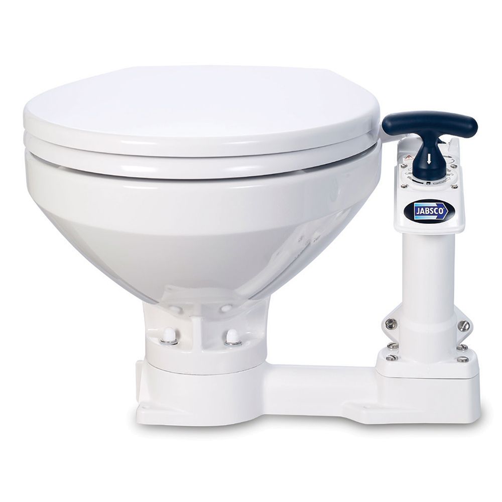 Image 1: Jabsco Manual Marine Toilet - Regular Bowl w/Soft Close Lid