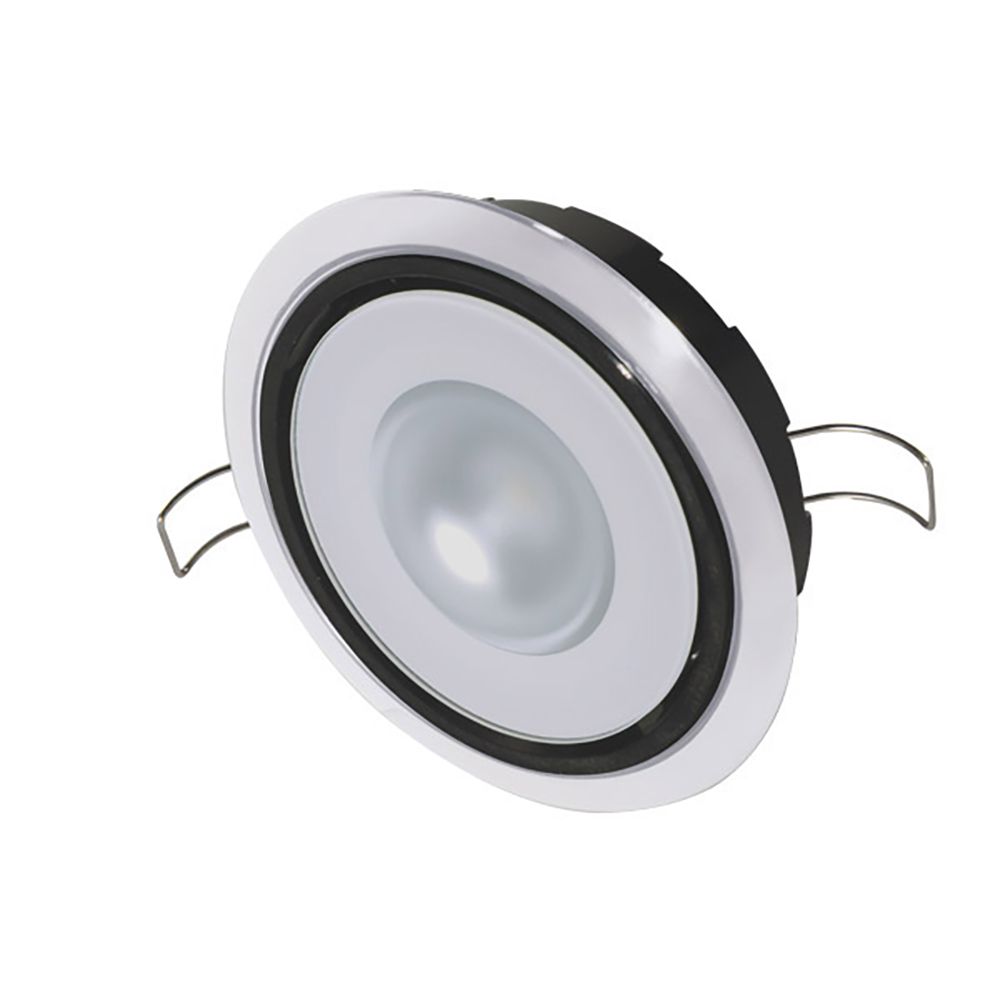 Image 4: Lumitec Mirage Positionable Down Light - White Dimming, Red/Blue Non-Dimming - White Bezel