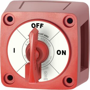 Image 1: Blue Sea 6004 Single Circuit ON-OFF w/Locking Key - Red