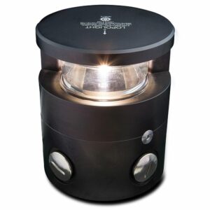 Image 1: Lopolight Series 300-036 - Masthead Light - 5NM - Horizontal Mount - White - Black Housing
