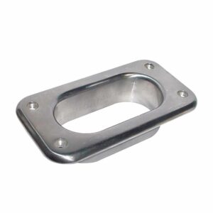Image 1: Whitecap Hawse Pipe - 316 Stainless Steel - 4" x 2"