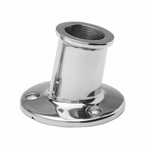 Image 1: Taylor Made 1" SS Top Mount Flag Pole Socket