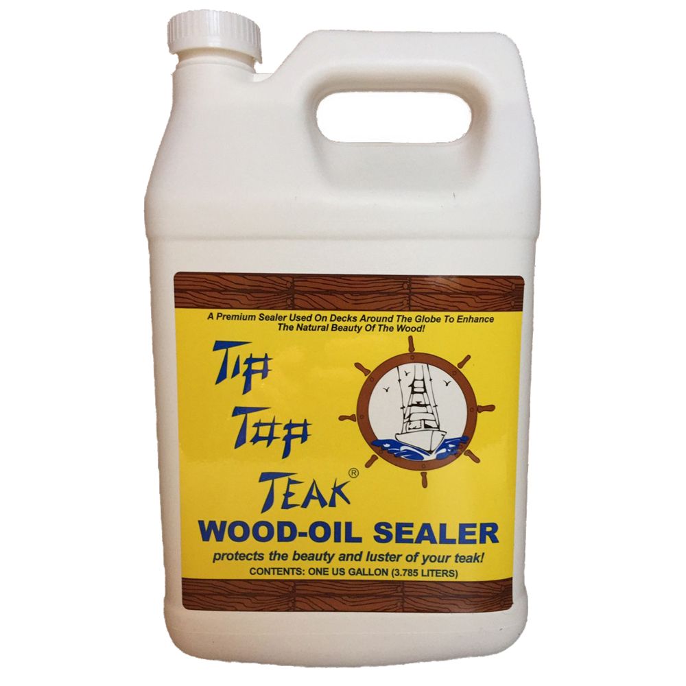 Image 1: Tip Top Teak Wood Oil Sealer - Gallon