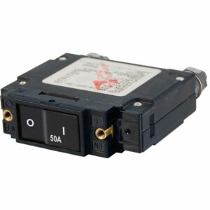 Image 1: Blue Sea 7546 C-Series Flat Rocker Circuit Breaker - Single Pole - 50A