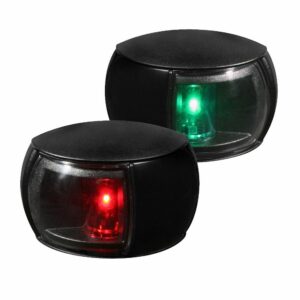 Image 1: Hella Marine NaviLED Port & Starboard Pair - 2nm - Clear Lens/Black Housing