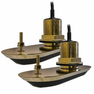 Image 1: Raymarine RV-212 RealVision 3D™ Bronze Thru-Hull Transducer Pair Pack - 12° - 8M Cable & Y-Cable