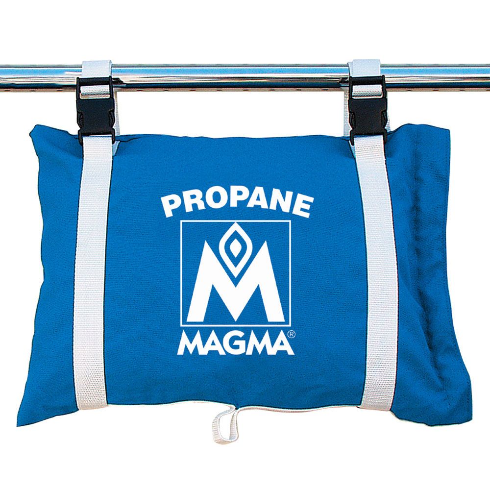 Image 1: Magma Propane /Butane Canister Storage Locker/Tote Bag - Pacific Blue