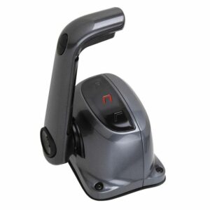 Image 1: Uflex Single Lever Top Mount Control w/Neutral Lock & Trim Switch - Black