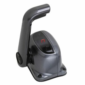 Image 1: Uflex Single Lever Top Mount Control w/Neutral Lock - No Trim Switch - Black