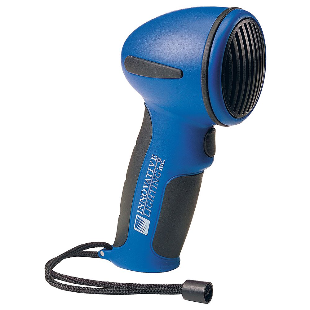 Image 1: Innovative Lighting Handheld Electric Horn - Blue