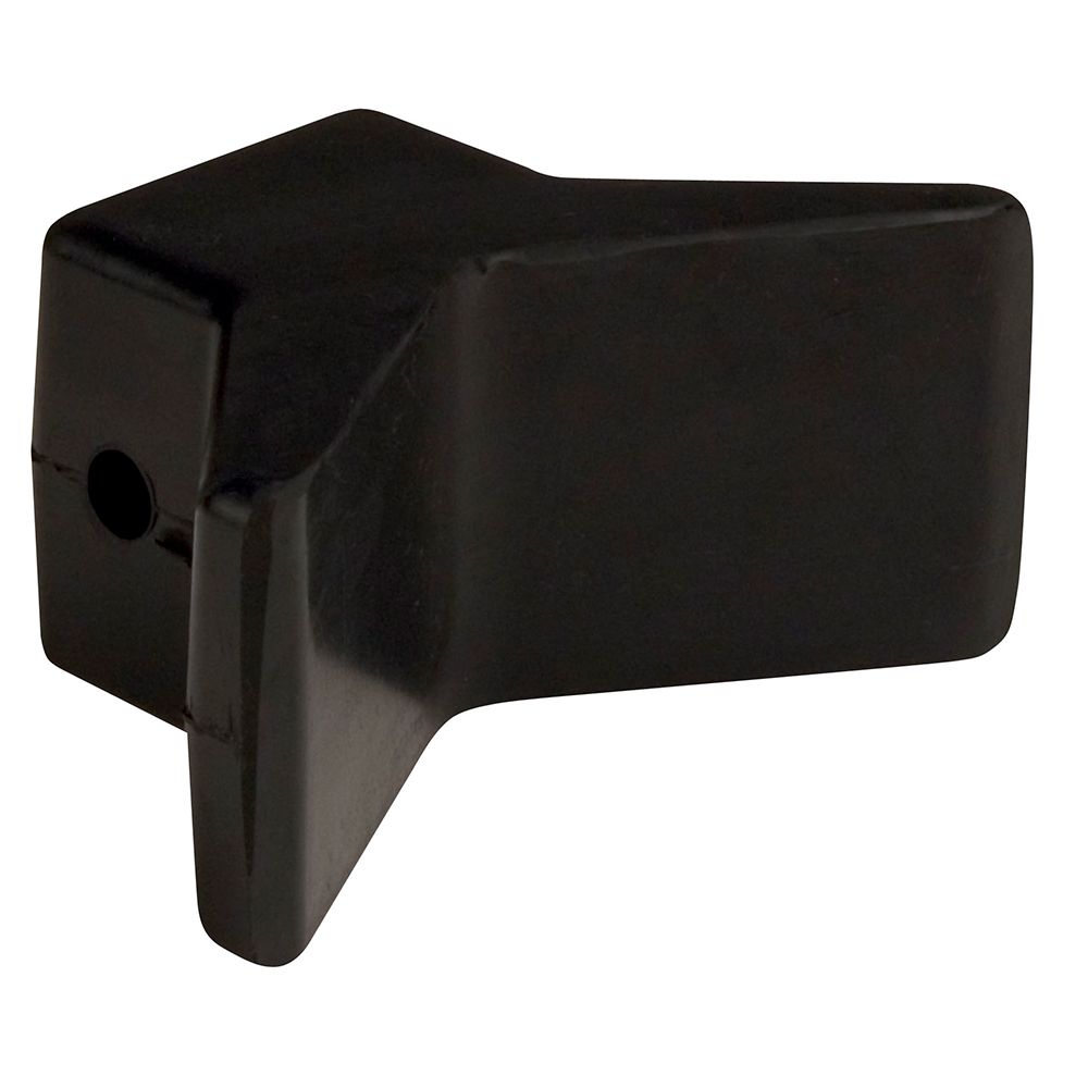 Image 1: C.E. Smith Bow Y-Stop - 3" x 3" - Black Natural Rubber