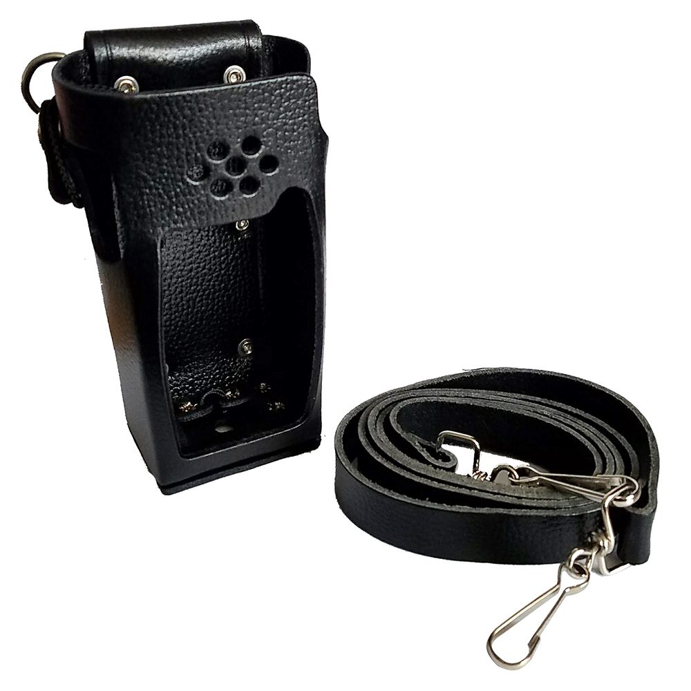 Image 1: Standard Horizon Leather Case w/Belt Loop & Shoulder Strap