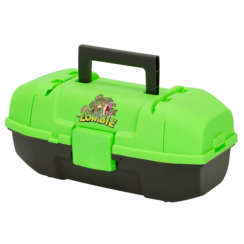 Image 1: Plano Youth Zombie Tackle Box - Green/Black