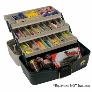 Image 1: Plano Three-Tray Fixed Compartment Tackle Box